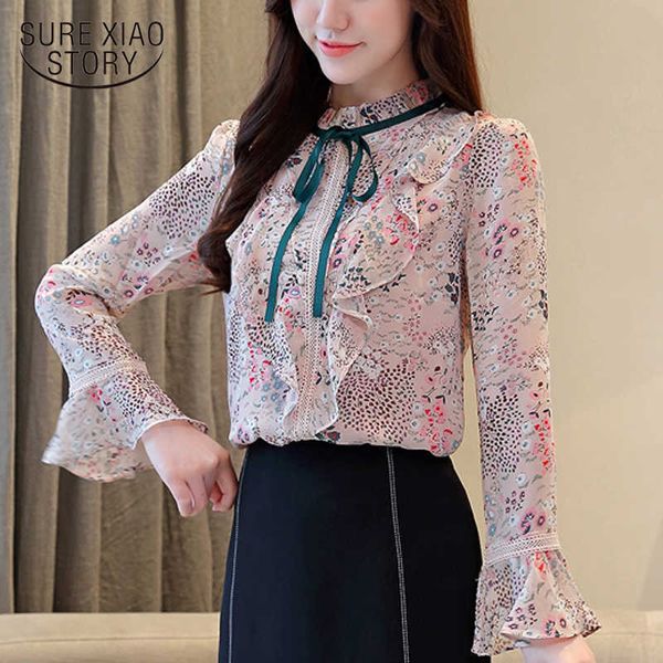 womens and blouses women shirts long sleeve floral chiffon shirt fairy temperament base shirt joker slimming 2438 50 210528, White
womens and blouses women shirts long sleeve floral chiffon shirt fairy temperament base shirt joker slimming 2438 50 210528, White