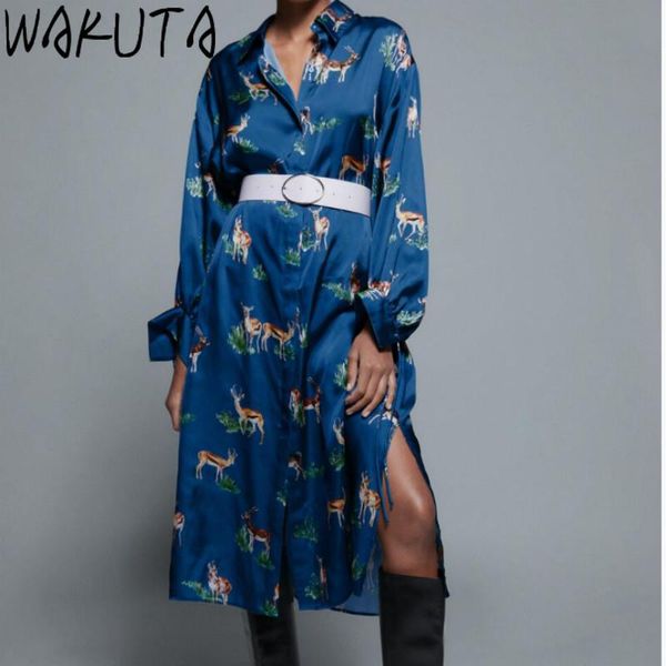silk animal print long dresses women 2021 spring slim sashes lace up high waist blouse dress casual vintage elegant, Black;gray
silk animal print long dresses women 2021 spring slim sashes lace up high waist blouse dress casual vintage elegant, Black;gray