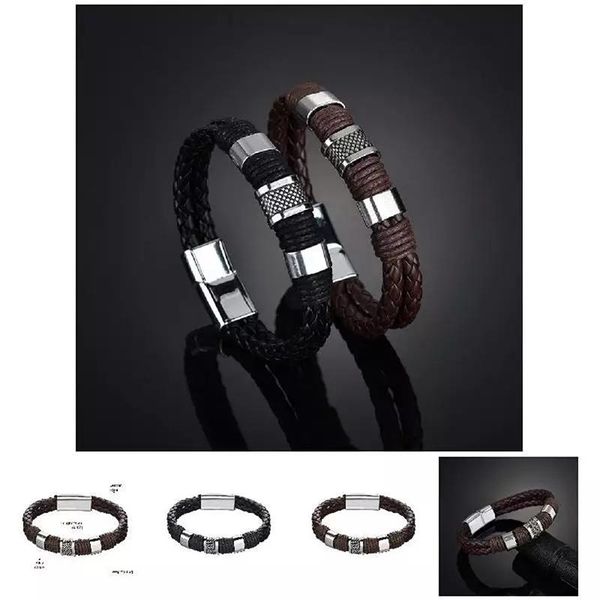 charm bracelets fashion classic genuine leather bracelet for men hand jewelry multilayer male handmade, Golden;silver
charm bracelets fashion classic genuine leather bracelet for men hand jewelry multilayer male handmade, Golden;silver