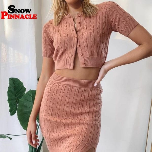 fashion women's two piece suit set summer autumn kintted suits short cardigans + knitted skirts fashion 210524, White
fashion women's two piece suit set summer autumn kintted suits short cardigans + knitted skirts fashion 210524, White