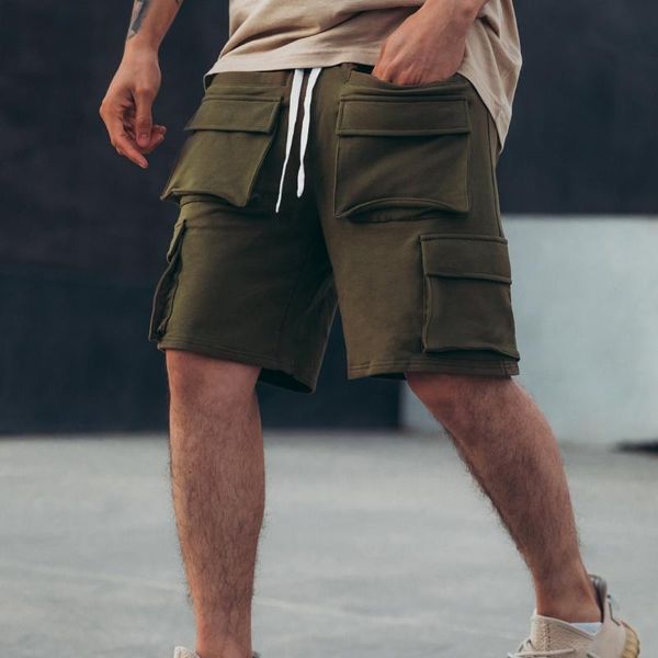 men's pants 2021 summer fashion solid color multi-pocket shorts outdoor leisure sports training five-point, Black
men's pants 2021 summer fashion solid color multi-pocket shorts outdoor leisure sports training five-point, Black