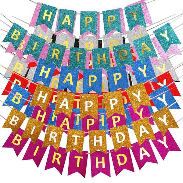 party decoration happy birthday letter glitter paper banner pull flag children's day baby shower
party decoration happy birthday letter glitter paper banner pull flag children's day baby shower