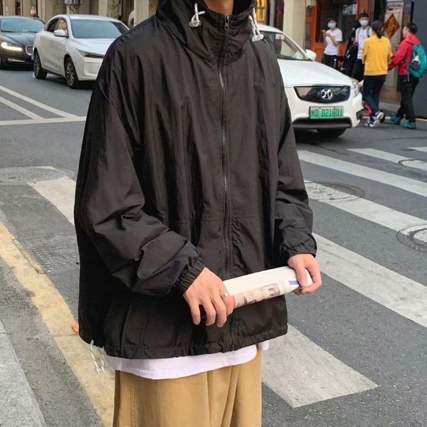 men's jackets jacket hooded suntan clothes solid color the price of summer couples streetwear sport loose tidal current fashion, Black;brown
men's jackets jacket hooded suntan clothes solid color the price of summer couples streetwear sport loose tidal current fashion, Black;brown