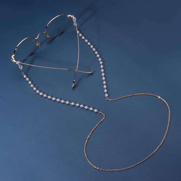 sunglasses frames elegant imitation pearls beaded eyeglasses chain mask lanyards holder neck handmade women's metal hanging accessories, Silver
sunglasses frames elegant imitation pearls beaded eyeglasses chain mask lanyards holder neck handmade women's metal hanging accessories, Silver