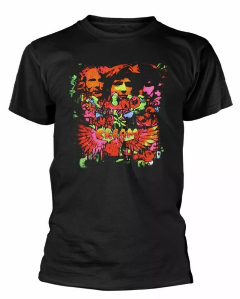 official cream t shirt disraeli gears mens black rock classic clapton tee, White;black
official cream t shirt disraeli gears mens black rock classic clapton tee, White;black