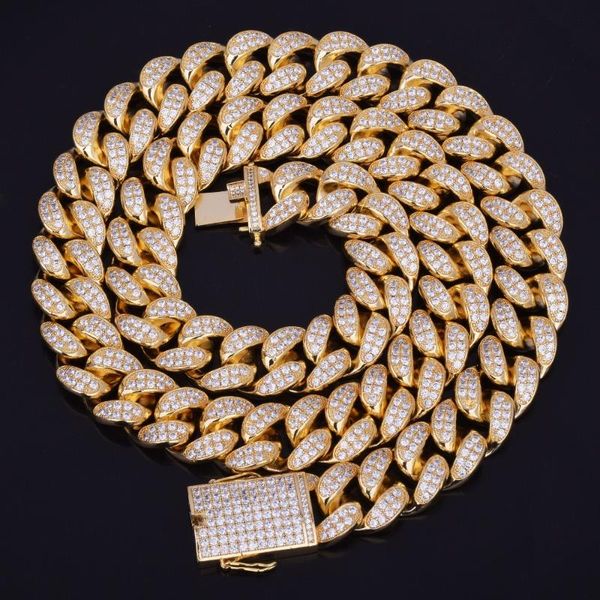 15mm iced zircon cuban necklace chain hip hop jewelry gold color copper material cz clasp mens link 18-28inch chains, Silver
15mm iced zircon cuban necklace chain hip hop jewelry gold color copper material cz clasp mens link 18-28inch chains, Silver
