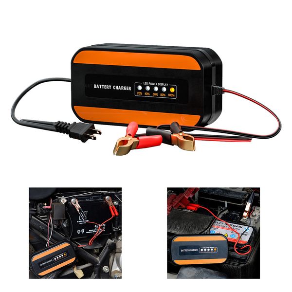 portble car motorcycle battery charger intelligent power charging 100v to 240v ac to 12v dc 2a
portble car motorcycle battery charger intelligent power charging 100v to 240v ac to 12v dc 2a