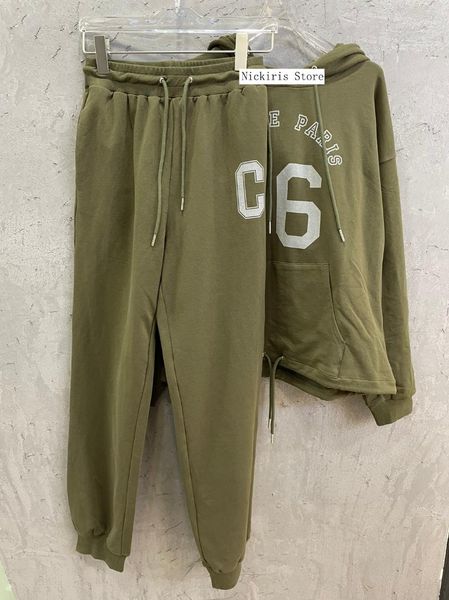 women's two piece pants niche design early autumn minimalist style letter hooded sweatshirts waist simple casual suit sports sets, White
women's two piece pants niche design early autumn minimalist style letter hooded sweatshirts waist simple casual suit sports sets, White
