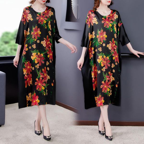 casual dresses women dress autumn 2022 office lady national wind vintage three quarter sleeve print silk loose o-neck, Black;gray
casual dresses women dress autumn 2022 office lady national wind vintage three quarter sleeve print silk loose o-neck, Black;gray