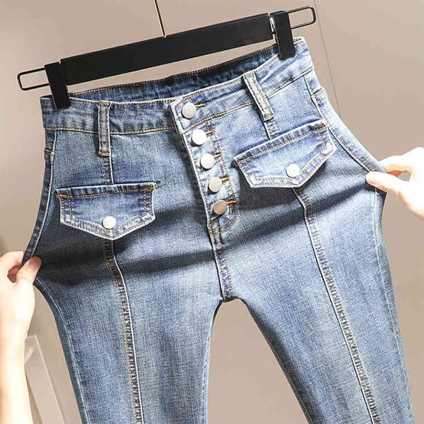 women's jeans blue light stretching female brim pants high waist spring and autumn thin korean style adjusting pencil denim femme 5qc4
women's jeans blue light stretching female brim pants high waist spring and autumn thin korean style adjusting pencil denim femme 5qc4
