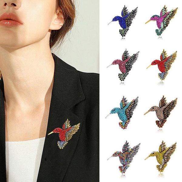 pins, brooches colorful rhinestone hummingbird brooch animal for women korean fashion accessories factory direct wholesale, Gray
pins, brooches colorful rhinestone hummingbird brooch animal for women korean fashion accessories factory direct wholesale, Gray