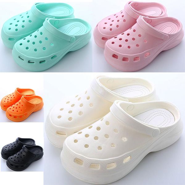 newly womens summer thick-soled hole shoes ladies height increase shoe black white orange pink women beach classic sandals slippers 33-38
newly womens summer thick-soled hole shoes ladies height increase shoe black white orange pink women beach classic sandals slippers 33-38