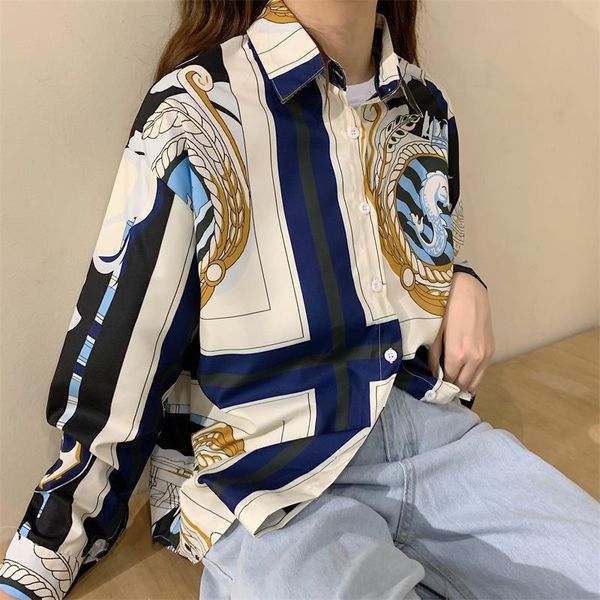 women's blouses & shirts casual loose long sleeve shirt female korean harajuku ulzzang japanese kawaii ladies vintage clothes for women, White 
women's blouses & shirts casual loose long sleeve shirt female korean harajuku ulzzang japanese kawaii ladies vintage clothes for women, White
