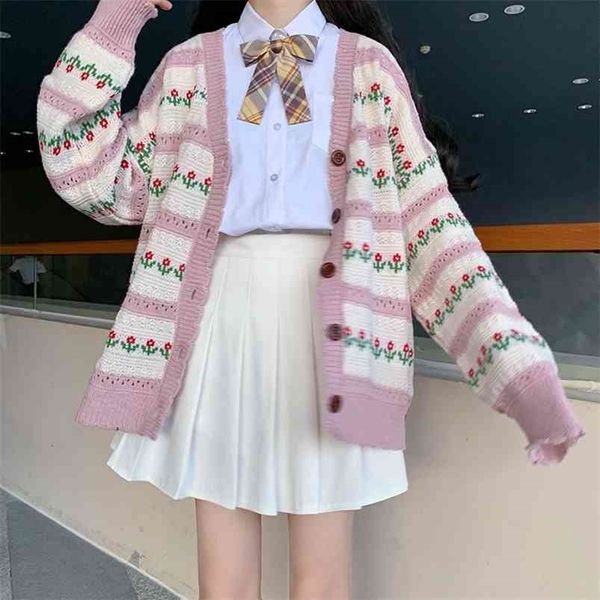 lazy ins loose flower sweater female korean harajuku women's sweaters japanese kawaii ulzzang vintage clothing for women 210805, White;black
lazy ins loose flower sweater female korean harajuku women's sweaters japanese kawaii ulzzang vintage clothing for women 210805, White;black