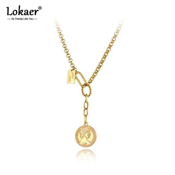 pendant necklaces lokaer fashion titanium stainless steel choker necklace vintage queen avatar charm chain & link jewelry for women n20225, Silver
pendant necklaces lokaer fashion titanium stainless steel choker necklace vintage queen avatar charm chain & link jewelry for women n20225, Silver