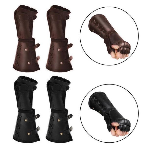 pair cosplay props faux leather wide bracer lace up arm armor cuff cross string gothic steampunk medieval gauntlet wristband elbow & knee pa, Black;gray
pair cosplay props faux leather wide bracer lace up arm armor cuff cross string gothic steampunk medieval gauntlet wristband elbow & knee pa, Black;gray