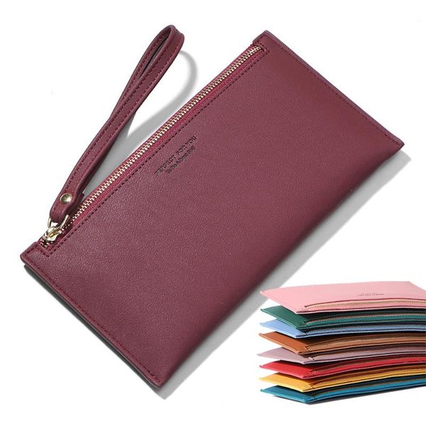 wallets colorful wristband women long wallet simple female clutch lady purse zipper phone pocket card holder ladies carteras, Red;black
wallets colorful wristband women long wallet simple female clutch lady purse zipper phone pocket card holder ladies carteras, Red;black