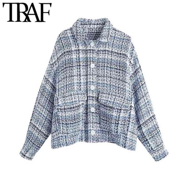 traf women fashion with pocket t jacket coat vintage long sleeve button-up female outerwear chic overshirt 210922, Black;brown
traf women fashion with pocket t jacket coat vintage long sleeve button-up female outerwear chic overshirt 210922, Black;brown