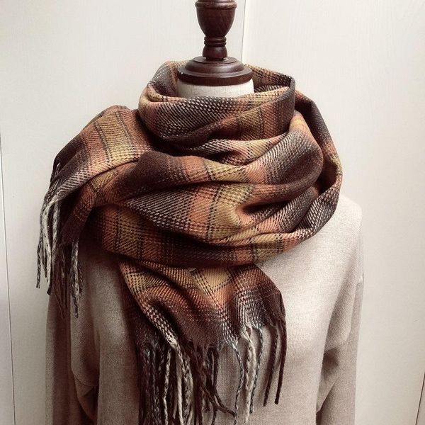 scarves wool blend christmas british warm simple lattice tassel plaid scarf east gate of korea shawl for women, Blue;gray
scarves wool blend christmas british warm simple lattice tassel plaid scarf east gate of korea shawl for women, Blue;gray