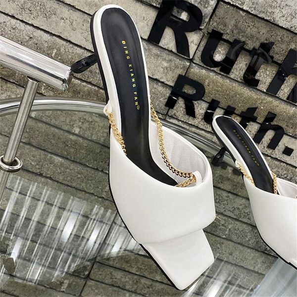 sandals 2021 summer women slipper fashion chain slippers mules sandal shoes thin high heel outdoor dress pumps slides p4h4, Black
sandals 2021 summer women slipper fashion chain slippers mules sandal shoes thin high heel outdoor dress pumps slides p4h4, Black