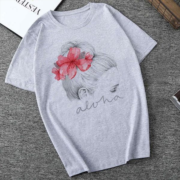 Summer And Womens Harajuku Mens T Shirts Aesthetic Sexy Flower Print Short Sleeved Fashion Casual Korean Couple, White;black
Summer And Womens Harajuku Mens T Shirts Aesthetic Sexy Flower Print Short Sleeved Fashion Casual Korean Couple, White;black
