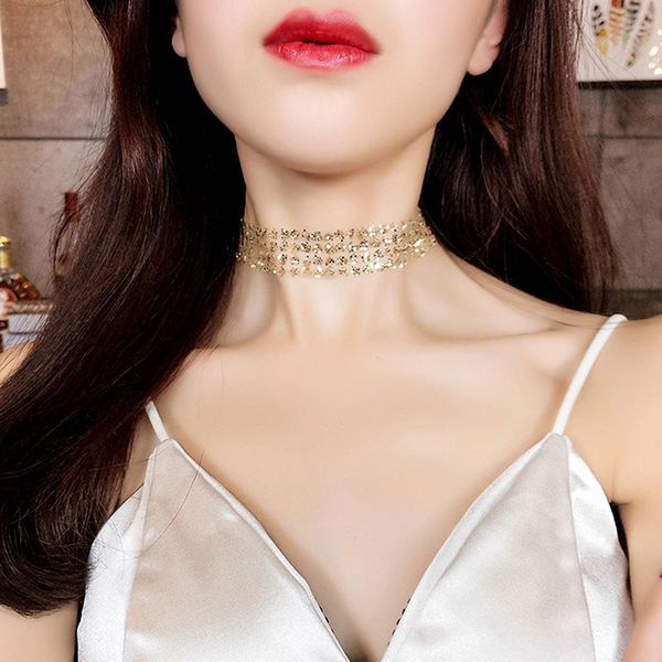 chokers golden invisible chain necklace clavicle female neck ornaments with short, Golden;silver
chokers golden invisible chain necklace clavicle female neck ornaments with short, Golden;silver
