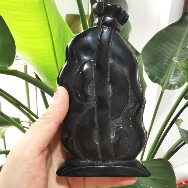 natural black obsidian money bag shape crystal carving for home decoration lj decorative objects & figurines
natural black obsidian money bag shape crystal carving for home decoration lj decorative objects & figurines