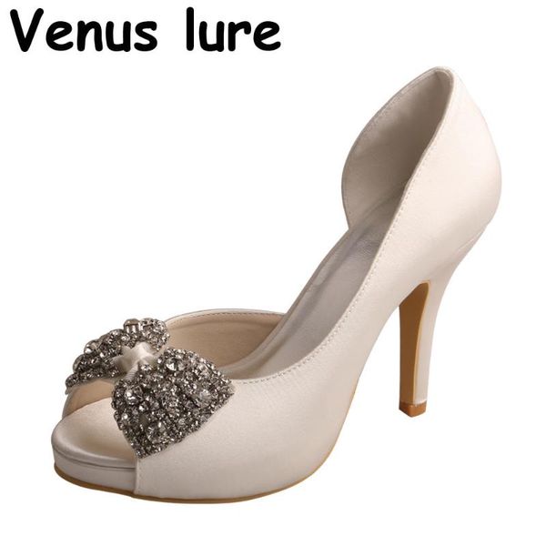dress shoes diamond white satin bridal peep toe high heel wedding platform size 6, Black
dress shoes diamond white satin bridal peep toe high heel wedding platform size 6, Black