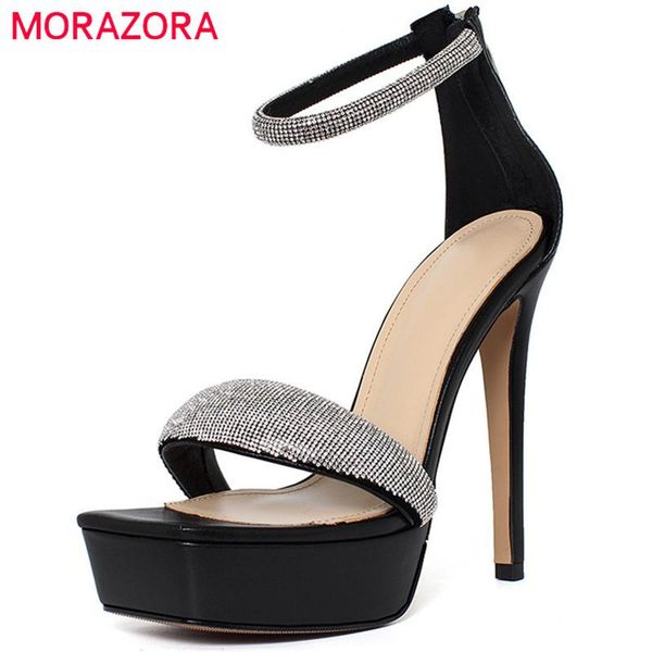 sandals morazora 2021 thin high heels platform women party nightclub shoes crystal genuine leather, Black
sandals morazora 2021 thin high heels platform women party nightclub shoes crystal genuine leather, Black