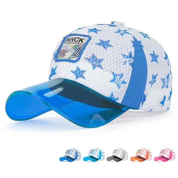 colorful transparent eaves large children's hats for kids summer outing sun-shading and sunscreen baseball net caps &, Yellow
colorful transparent eaves large children's hats for kids summer outing sun-shading and sunscreen baseball net caps &, Yellow