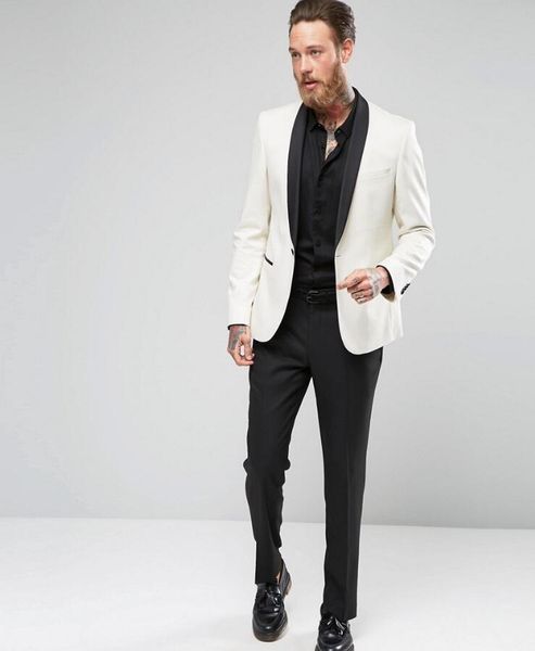 custom made white mens wedding suits for men groom tuxedos party formal business jacket+pants men's & blazers, White;black
custom made white mens wedding suits for men groom tuxedos party formal business jacket+pants men's & blazers, White;black
