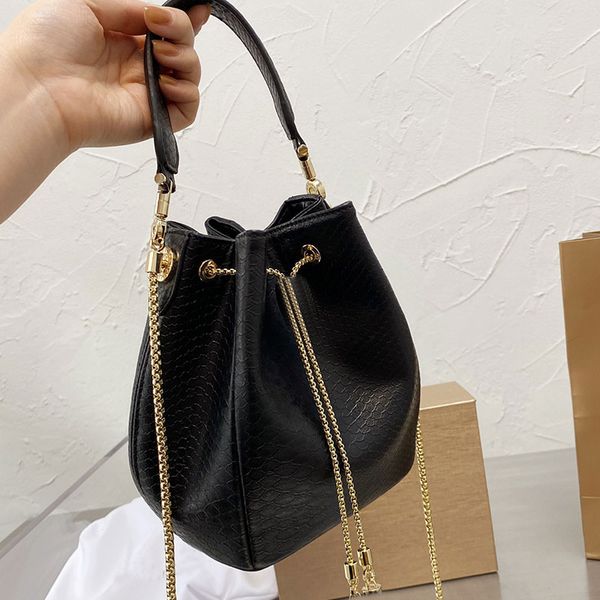 quality water snake skin bucket bag drawstring ladies chain crossbody handbag internal cowhide leather gold hardware
quality water snake skin bucket bag drawstring ladies chain crossbody handbag internal cowhide leather gold hardware