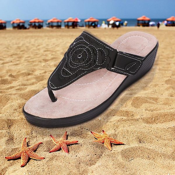 slippers 2021 women flip flops designer summer open toe ladies wholesale wedge casual sandals quality platform shoes, Black
slippers 2021 women flip flops designer summer open toe ladies wholesale wedge casual sandals quality platform shoes, Black