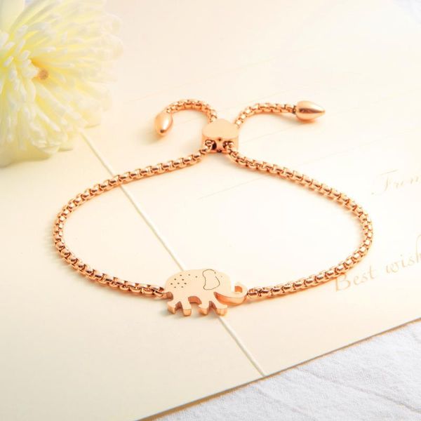charm bracelets doreen box stainless steel rose gold color animal elephant adjustable chain bracelet for women party fashion jewelry gifts, Golden;silver
charm bracelets doreen box stainless steel rose gold color animal elephant adjustable chain bracelet for women party fashion jewelry gifts, Golden;silver