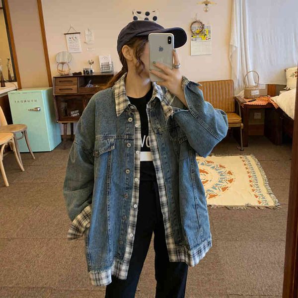 women's jackets plus size women's autumn loose fake two-piece baseball uniform polo collar denim long-sleeved jacket 9hfe, Black;brown
women's jackets plus size women's autumn loose fake two-piece baseball uniform polo collar denim long-sleeved jacket 9hfe, Black;brown