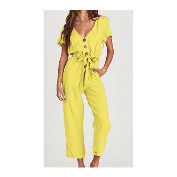 women's jumpsuits & rompers fashion single-breasted wild nine-point jumpsuit, Black;white
women's jumpsuits & rompers fashion single-breasted wild nine-point jumpsuit, Black;white