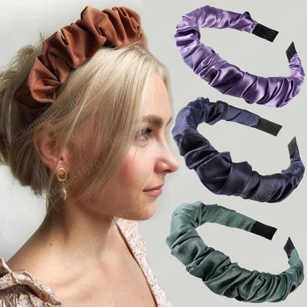 fashion women headbands solid color pleated hair hoop bands for girls elastic fabric bezel hair accessories, Slivery;white
fashion women headbands solid color pleated hair hoop bands for girls elastic fabric bezel hair accessories, Slivery;white
