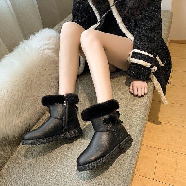 boots winter ankle female fur platform snow boot ladies plush sneakers casual flat shoes white pink woman footwear mujer, Black
boots winter ankle female fur platform snow boot ladies plush sneakers casual flat shoes white pink woman footwear mujer, Black