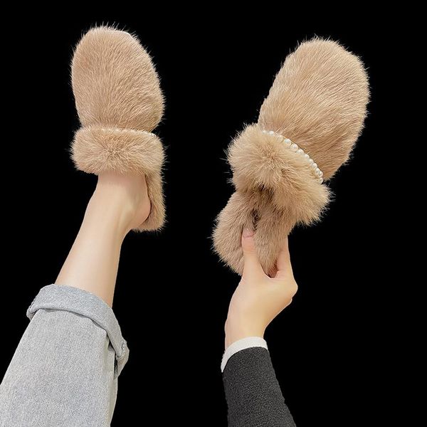 slippers ladies 2021 spring autumn mules shoes furry house fashion flip flops women flats home fur slides female, Black
slippers ladies 2021 spring autumn mules shoes furry house fashion flip flops women flats home fur slides female, Black