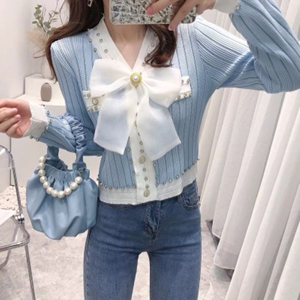 women's sweaters zawfl autumn fashions korean cleavage v diamond bow sweater knitted jacket long sleeve fringed cardigan 910q, White;black
women's sweaters zawfl autumn fashions korean cleavage v diamond bow sweater knitted jacket long sleeve fringed cardigan 910q, White;black