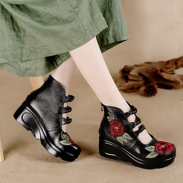 dress shoes women flower sandals slope casual leather fashion embroidered ladies vintage waterproof platform, Black
dress shoes women flower sandals slope casual leather fashion embroidered ladies vintage waterproof platform, Black