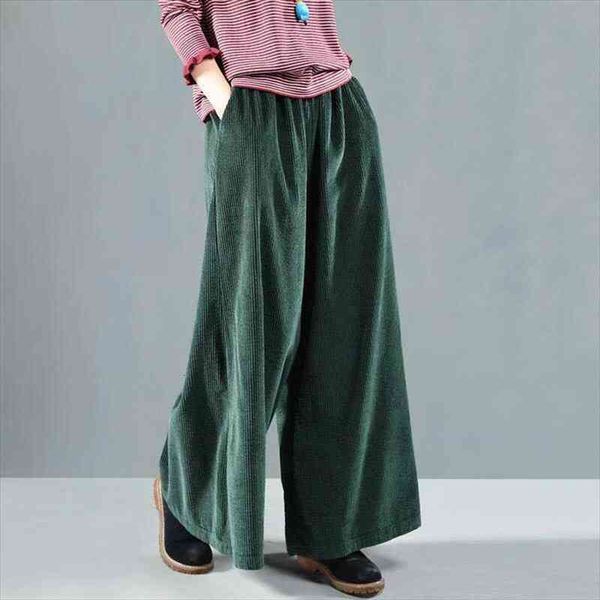 autumn winter pants women large size loose corduroy trousers female retro elastic waist pocket casual pants mori girl, Black;white
autumn winter pants women large size loose corduroy trousers female retro elastic waist pocket casual pants mori girl, Black;white