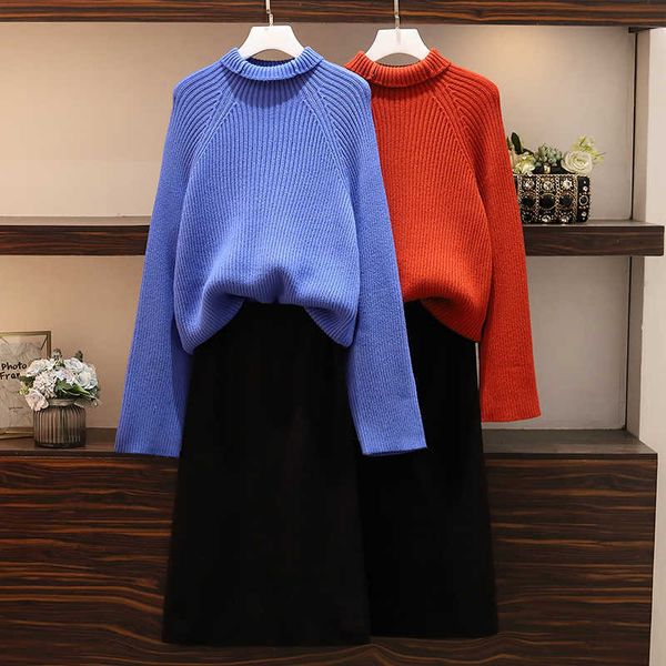 verhellen two piece sets auutmn winter women long sleeve turtleneck pullovers knitted sweater + long skirts suits woman 2 piece set 210706, White
verhellen two piece sets auutmn winter women long sleeve turtleneck pullovers knitted sweater + long skirts suits woman 2 piece set 210706, White