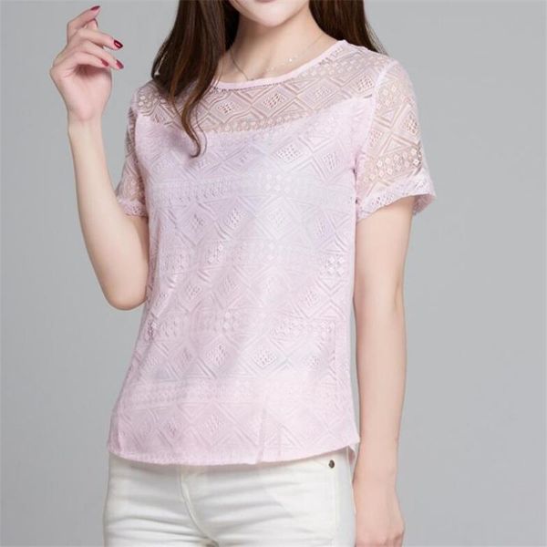 women lace blouse femme o-neck shirt summer 2021 white short sleeve blusa feminina hollow women's blouses & shirts
women lace blouse femme o-neck shirt summer 2021 white short sleeve blusa feminina hollow women's blouses & shirts