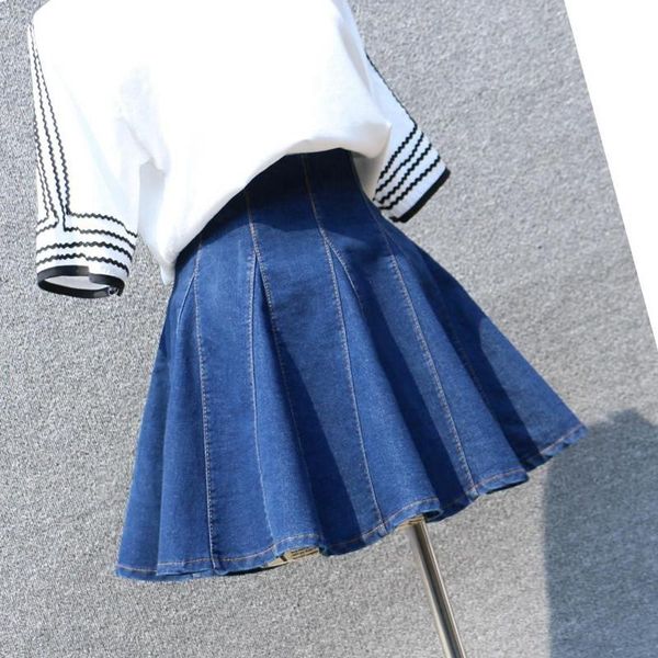 skirts mini denim skirt for women high waist pleated elegant ladies fashion streetwear party club summer female clothes y45, Black
skirts mini denim skirt for women high waist pleated elegant ladies fashion streetwear party club summer female clothes y45, Black