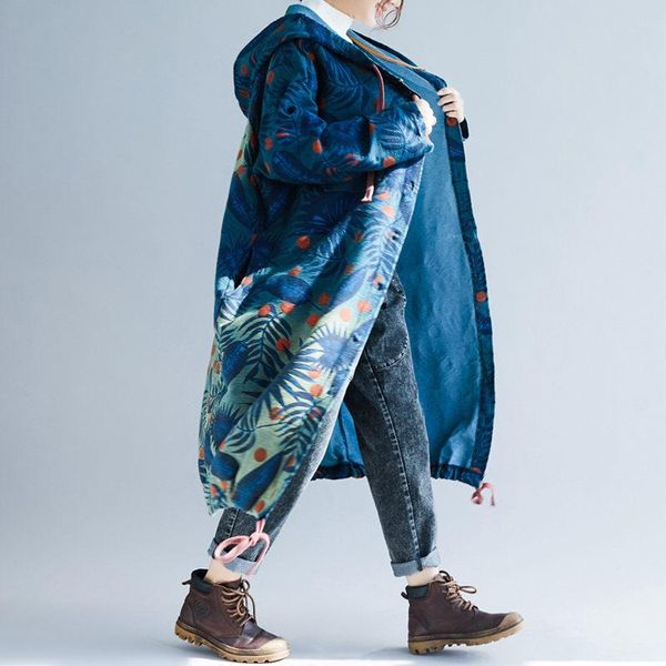 women's trench coats spring denim coat female large size loose mid-length retro art print hooded windbreaker single breasted outwear r4, Tan;black
women's trench coats spring denim coat female large size loose mid-length retro art print hooded windbreaker single breasted outwear r4, Tan;black