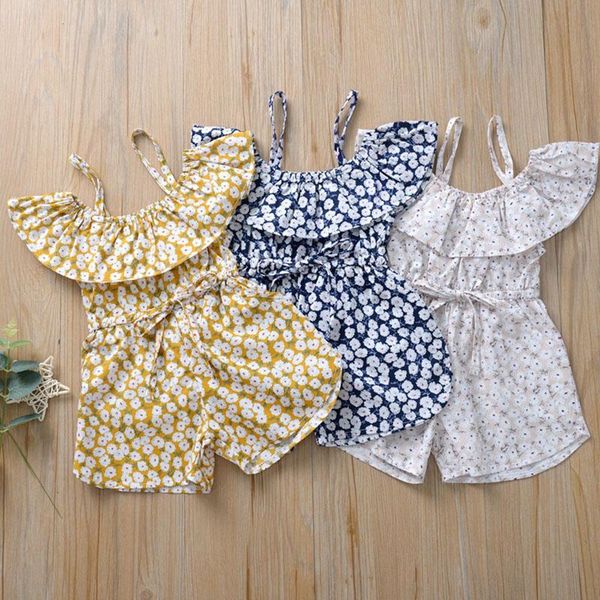 kids rompers ruffle sleeves girls strap jumpsuits summer outfits fashion floral child overalls playsuits, Blue
kids rompers ruffle sleeves girls strap jumpsuits summer outfits fashion floral child overalls playsuits, Blue