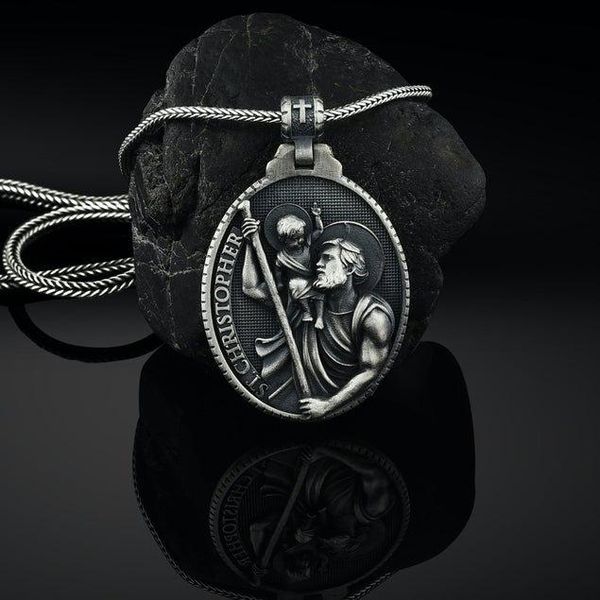 pendant necklaces catholic religion christian style men pure tin retro sweater chain necklace 2021 choker goth, Silver
pendant necklaces catholic religion christian style men pure tin retro sweater chain necklace 2021 choker goth, Silver