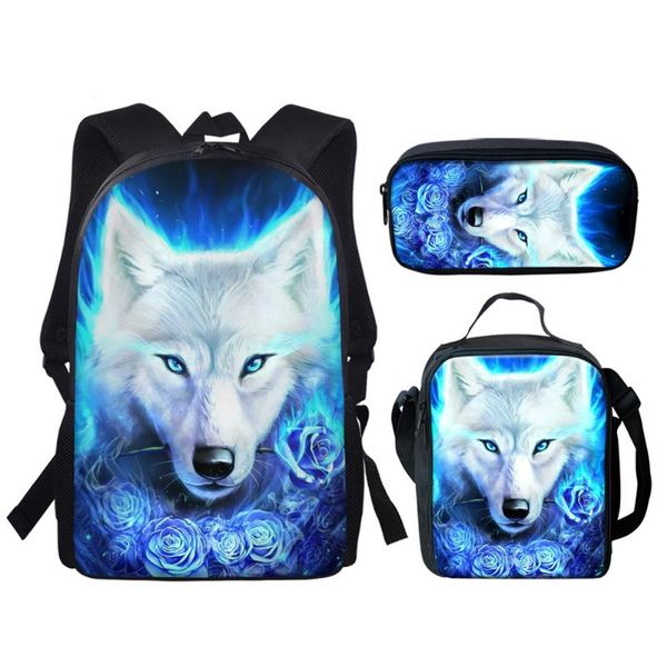 backpack customized 3pcs/set school backpacks cool blue wolf print for boys child kid elementary student bookbag bag
backpack customized 3pcs/set school backpacks cool blue wolf print for boys child kid elementary student bookbag bag