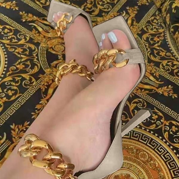 womens sandals pumps chain high heels summer shoes metal party fashion square toe cross tied female footwear plus size, Black
womens sandals pumps chain high heels summer shoes metal party fashion square toe cross tied female footwear plus size, Black